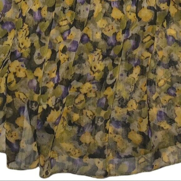 Costa Blanca Vintage Disty Floral Pleated Mini dress - Picture 10 of 12